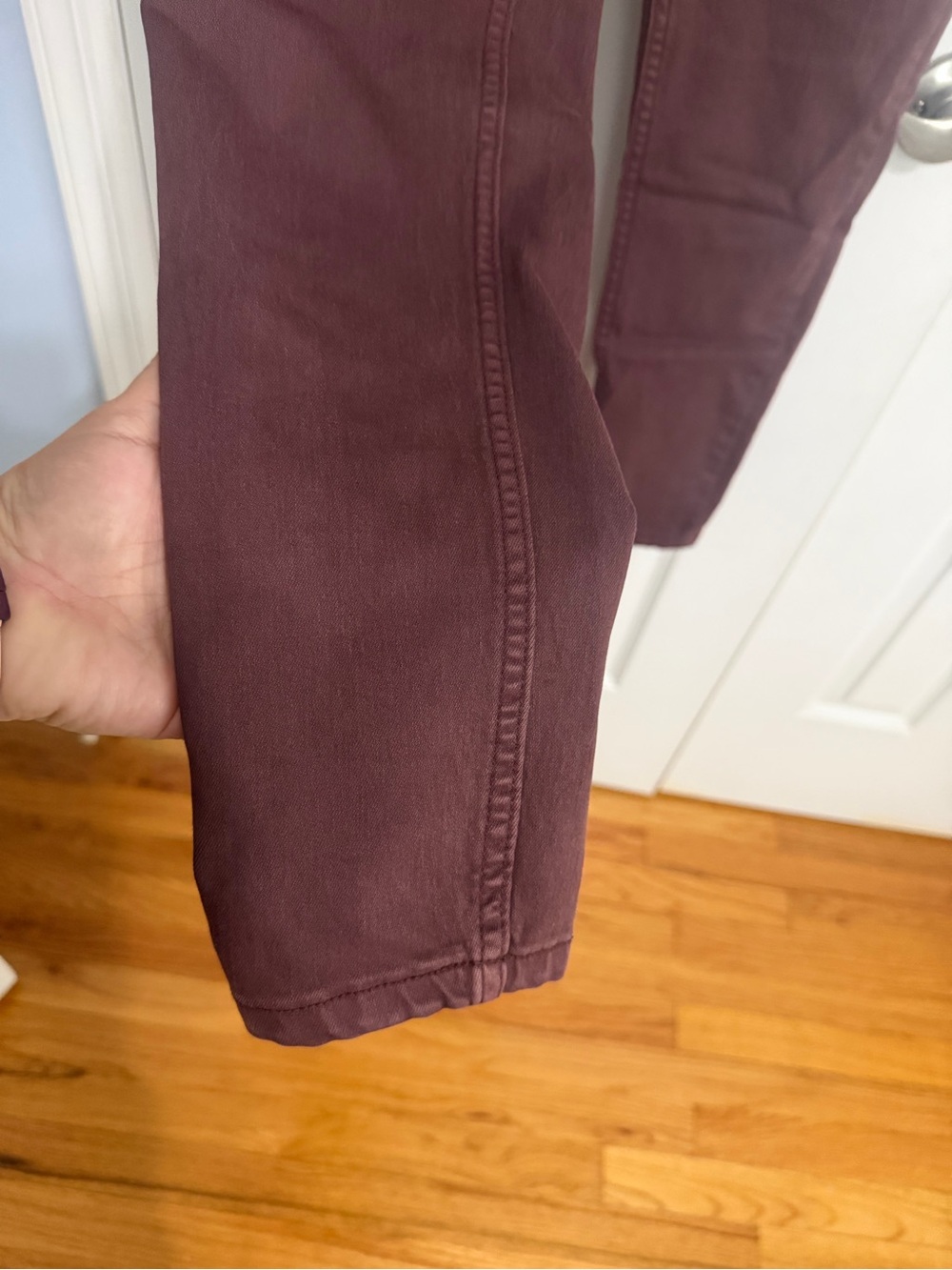 Free People Lennox Jumpsuit Sz  Small Utility Pockets Burgundy Brown Bitter Bark - Picture 10 of 15